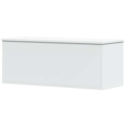 Storage Box 90x35x35 cm Engineered Wood White