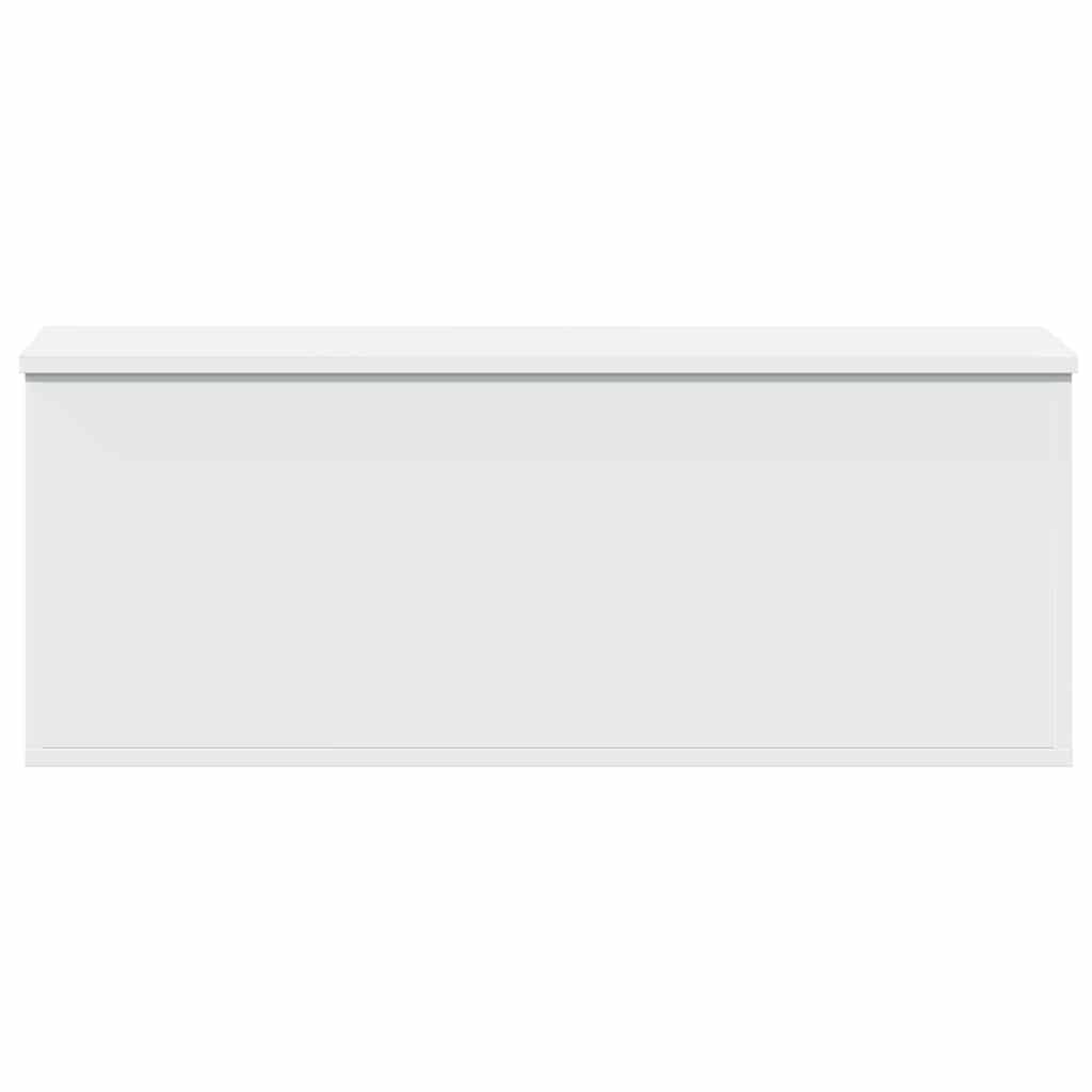 Storage Box 90x35x35 cm Engineered Wood White