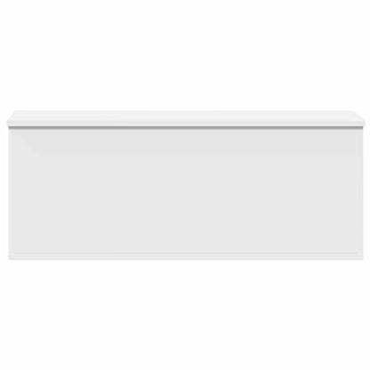 Storage Box 90x35x35 cm Engineered Wood White