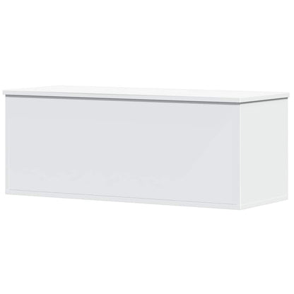 Storage Box 90x35x35 cm Engineered Wood White