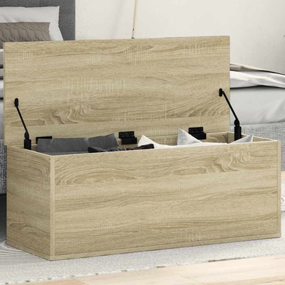 Storage Box 90x35x35 cm Engineered Wood Sonoma oak