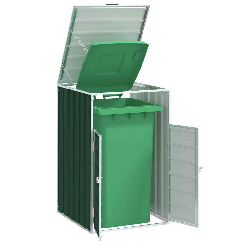 vidaXL Wheelie Bin Storage for Single Bin 72x81x115 cm Steel