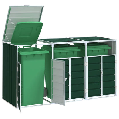 vidaXL Wheelie Bin Storage for Single Bin 72x81x115 cm Steel