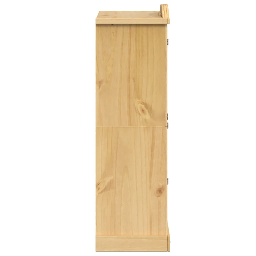 vidaXL Wardrobe "Corona" 101x52x170 cm Solid Wood Pine 6
