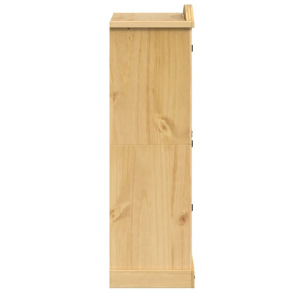 vidaXL Wardrobe "Corona" 101x52x170 cm Solid Wood Pine 6