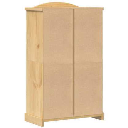 vidaXL Wardrobe "Corona" 101x52x170 cm Solid Wood Pine 5