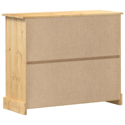 vidaXL Chest of Drawers "Corona" 110x43x91 cm Solid Wood Pine 5
