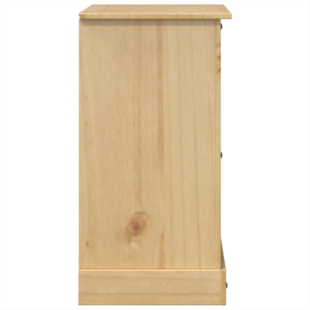 vidaXL Chest of Drawers "Corona" 112x48x91 cm Solid Wood Pine 5