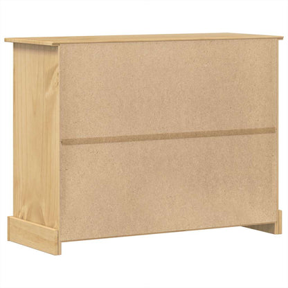 vidaXL Chest of Drawers "Corona" 112x48x91 cm Solid Wood Pine 6