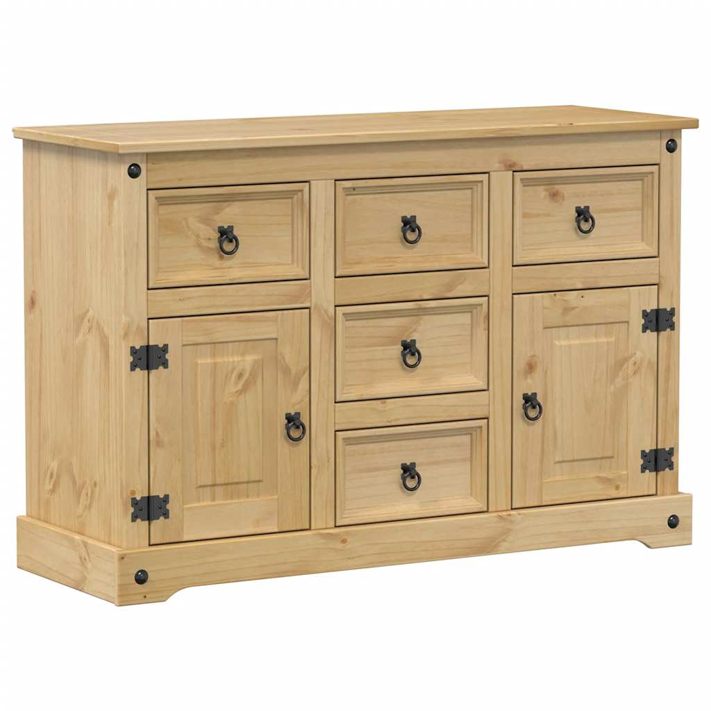vidaXL Sideboard Corona 112x40x75 cm Solid Wood Pine 2