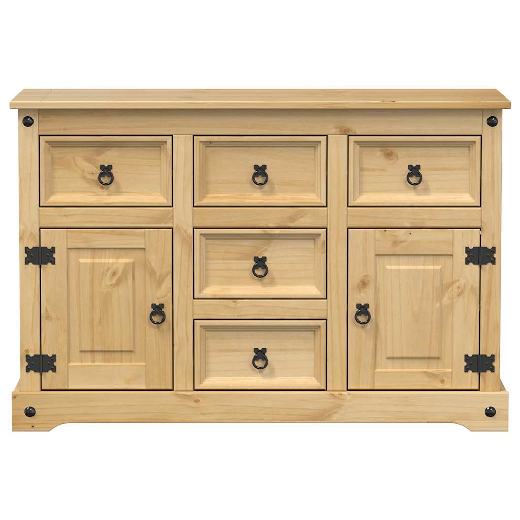 vidaXL Sideboard Corona 112x40x75 cm Solid Wood Pine 4