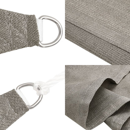 Sunshade Sail 160 g/m² 4x4 m HDPE Light grey