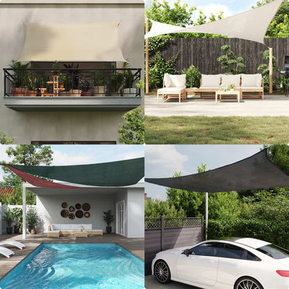 Sunshade Sail 160 g/m² 5x5 m HDPE Sand