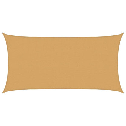 Sunshade Sail 160 g/m² 2.5x5 m HDPE Sand