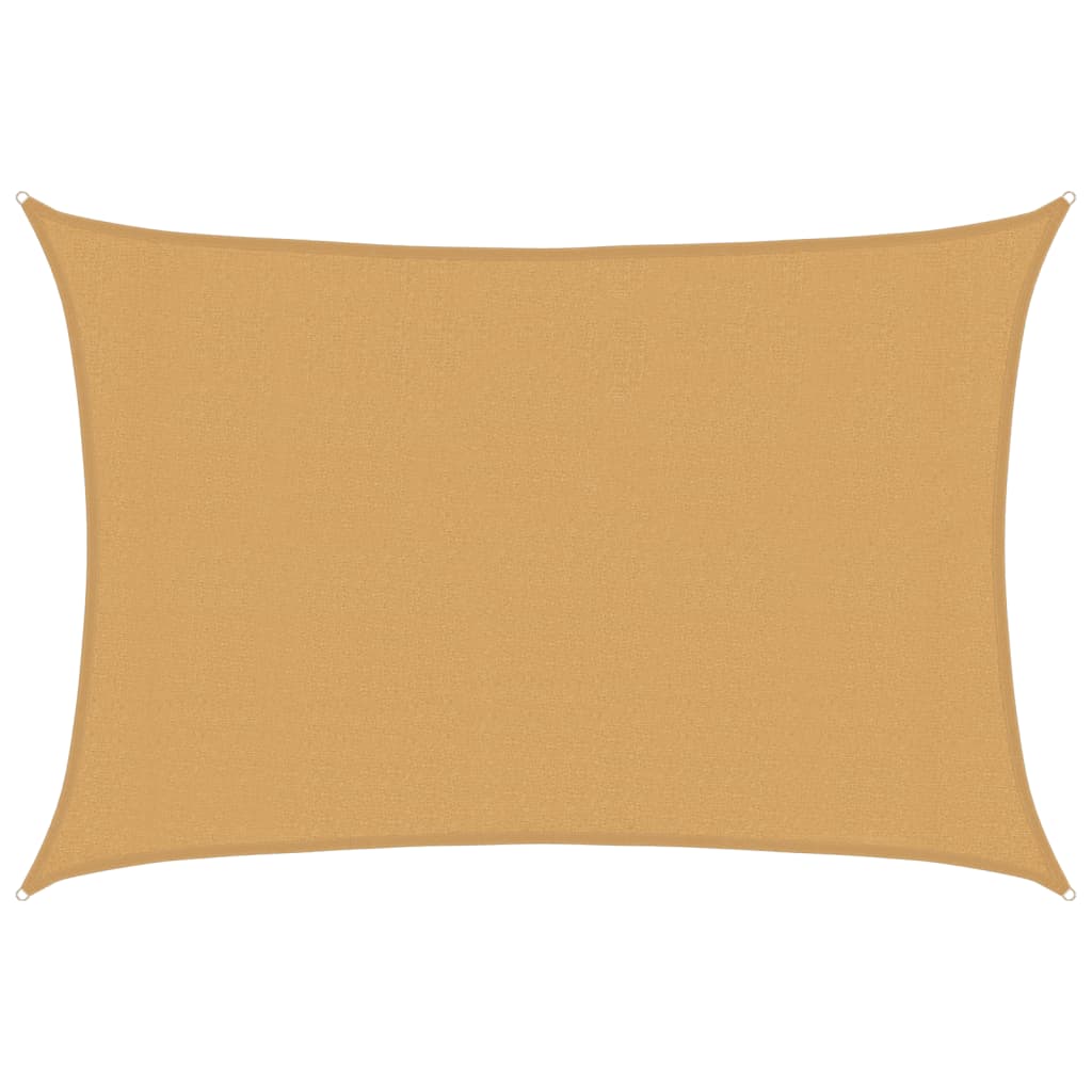 Sunshade Sail 160 g/m² 3x4.5 m HDPE Sand
