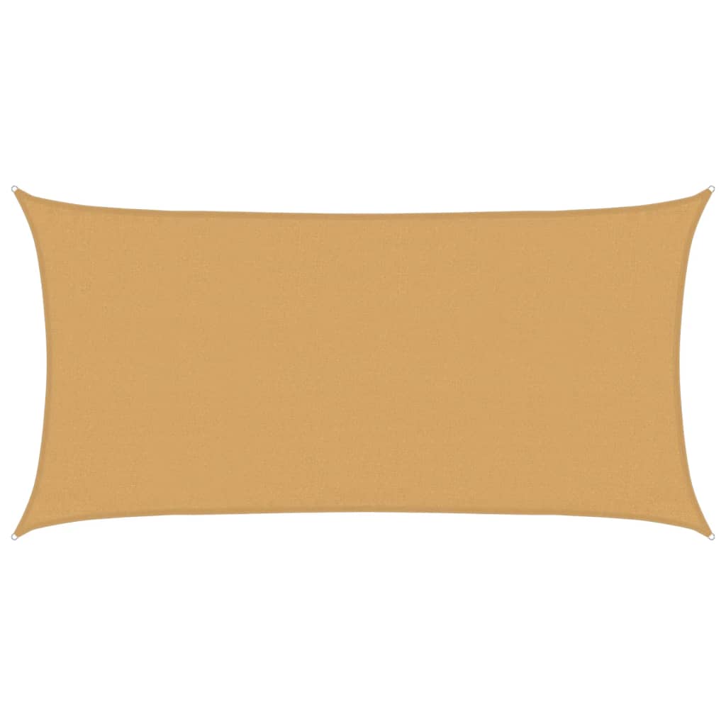 Sunshade Sail 160 g/m² 3x6 m HDPE Sand