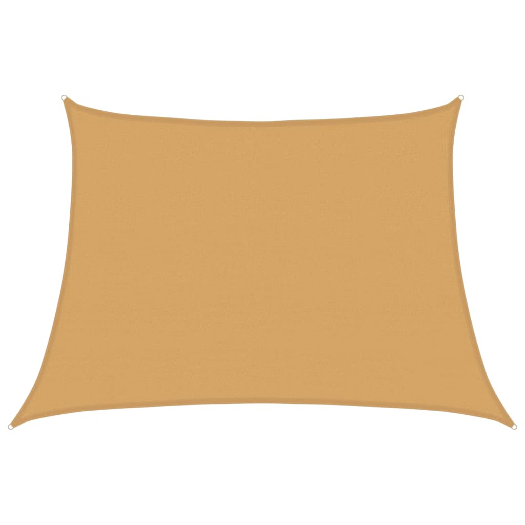 Sunshade Sail 160 g/m² HDPE 4/5 x 3 m Sand