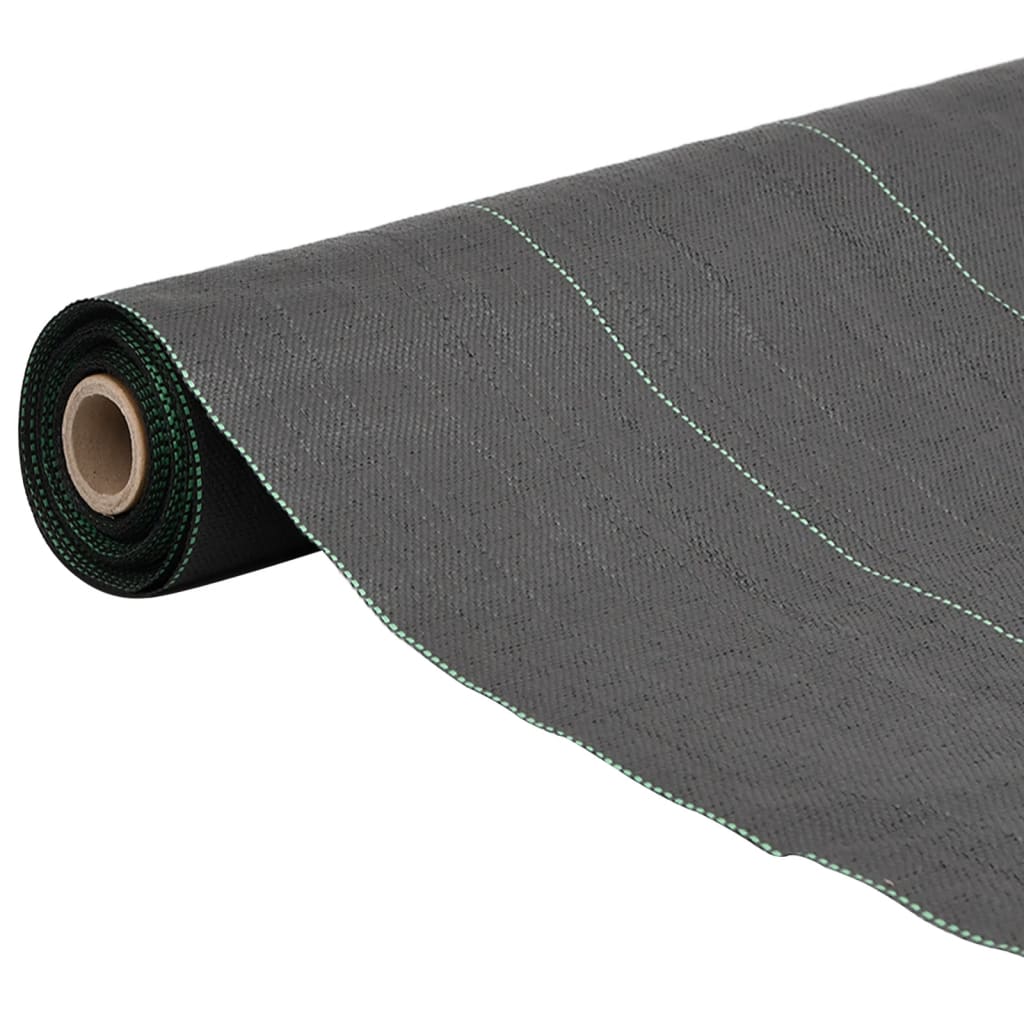 vidaXL Weed Membrane Black 1x200 m PP 2