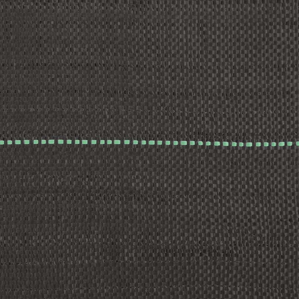 vidaXL Weed Membrane Black 1x200 m PP 5