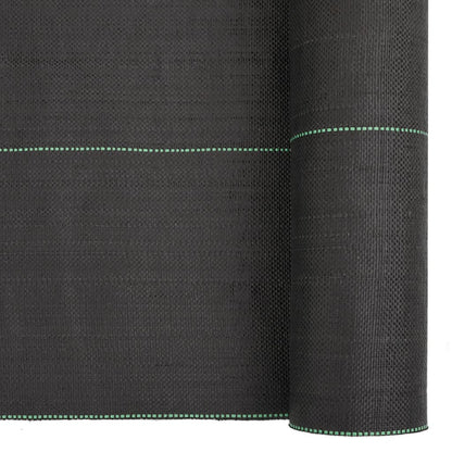 vidaXL Weed Membrane Black 1x200 m PP 6