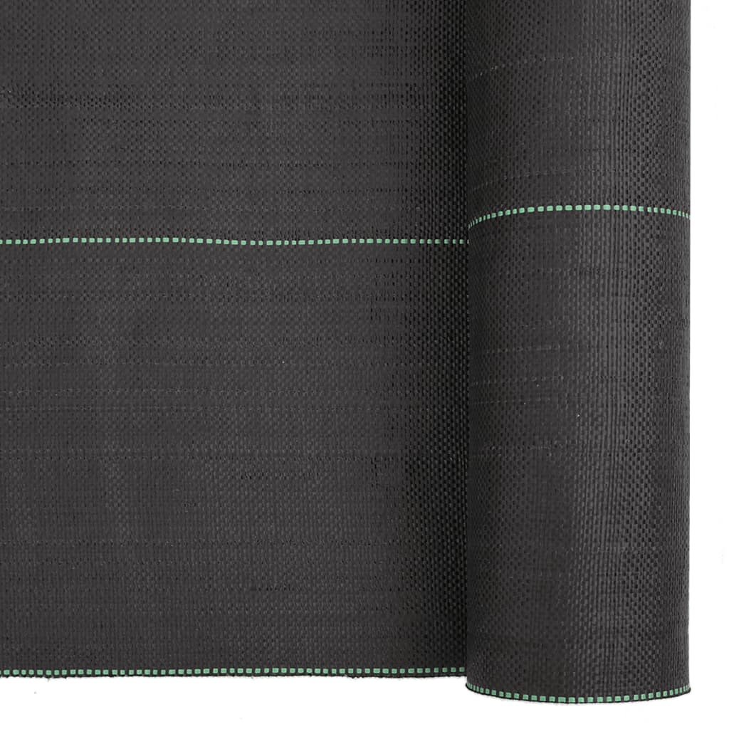 vidaXL Weed Membrane Black 4x50 m PP 6