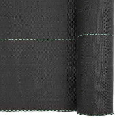 vidaXL Weed Membrane Black 4x50 m PP 6