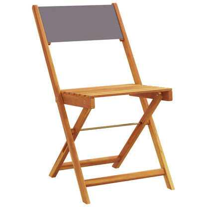 vidaXL Folding Chairs 8 pcs Anthracite Fabric and Solid Wood 3