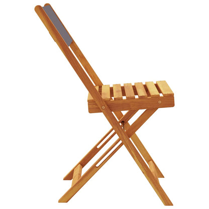 vidaXL Folding Chairs 8 pcs Anthracite Fabric and Solid Wood 5