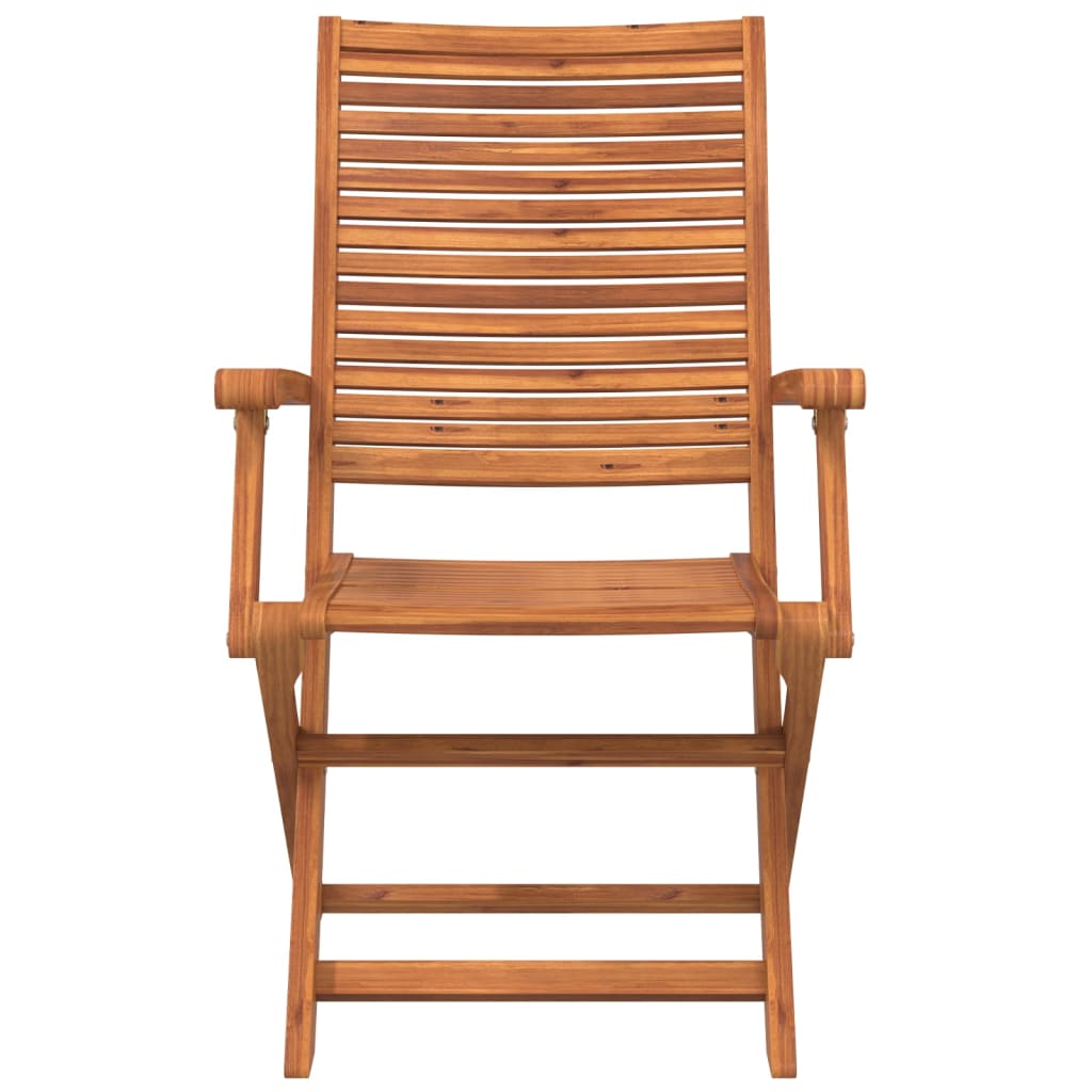 vidaXL Folding Chairs 4 pcs 57x66x95 cm Solid Wood Acacia 4