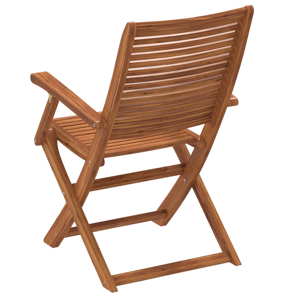 vidaXL Folding Chairs 4 pcs 57x66x95 cm Solid Wood Acacia 6