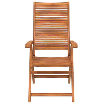 vidaXL Reclining Folding Chairs 4 pcs 56x72x107 cm Solid Wood Acacia 4