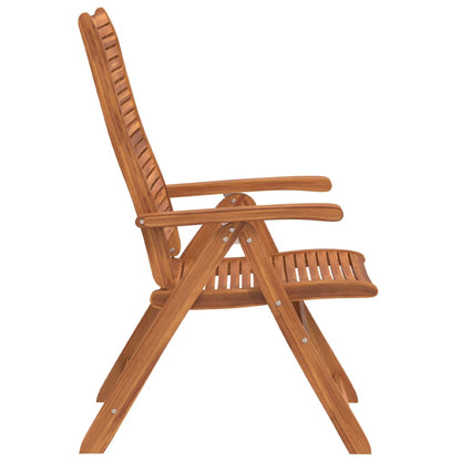 vidaXL Reclining Folding Chairs 4 pcs 56x72x107 cm Solid Wood Acacia 5