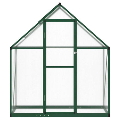 Greenhouse with Base Frame Aluminium Width 169 cm Green 195 cm 58 cm