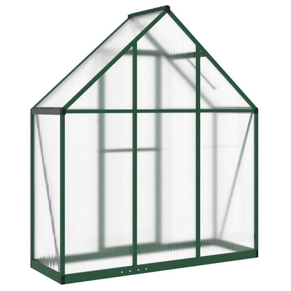 vidaXL Greenhouse with Base Frame Green 169x58x195 cm Aluminium 4