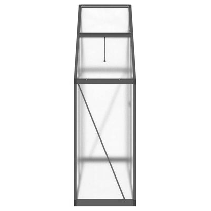 vidaXL Greenhouse with Base Frame Anthracite 169x58x195 cm Aluminium 4