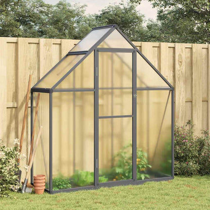 vidaXL Greenhouse with Base Frame Anthracite 169x58x195 cm Aluminium 1