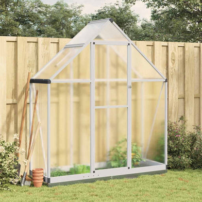 vidaXL Greenhouse with Base Frame Aluminium Width 169 cm