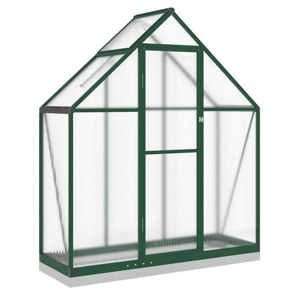 Greenhouse with Base Frame Aluminium Width 169 cm Green 202 cm 58 cm