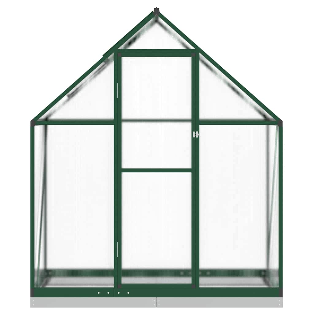 Greenhouse with Base Frame Aluminium Width 169 cm Green 202 cm 58 cm