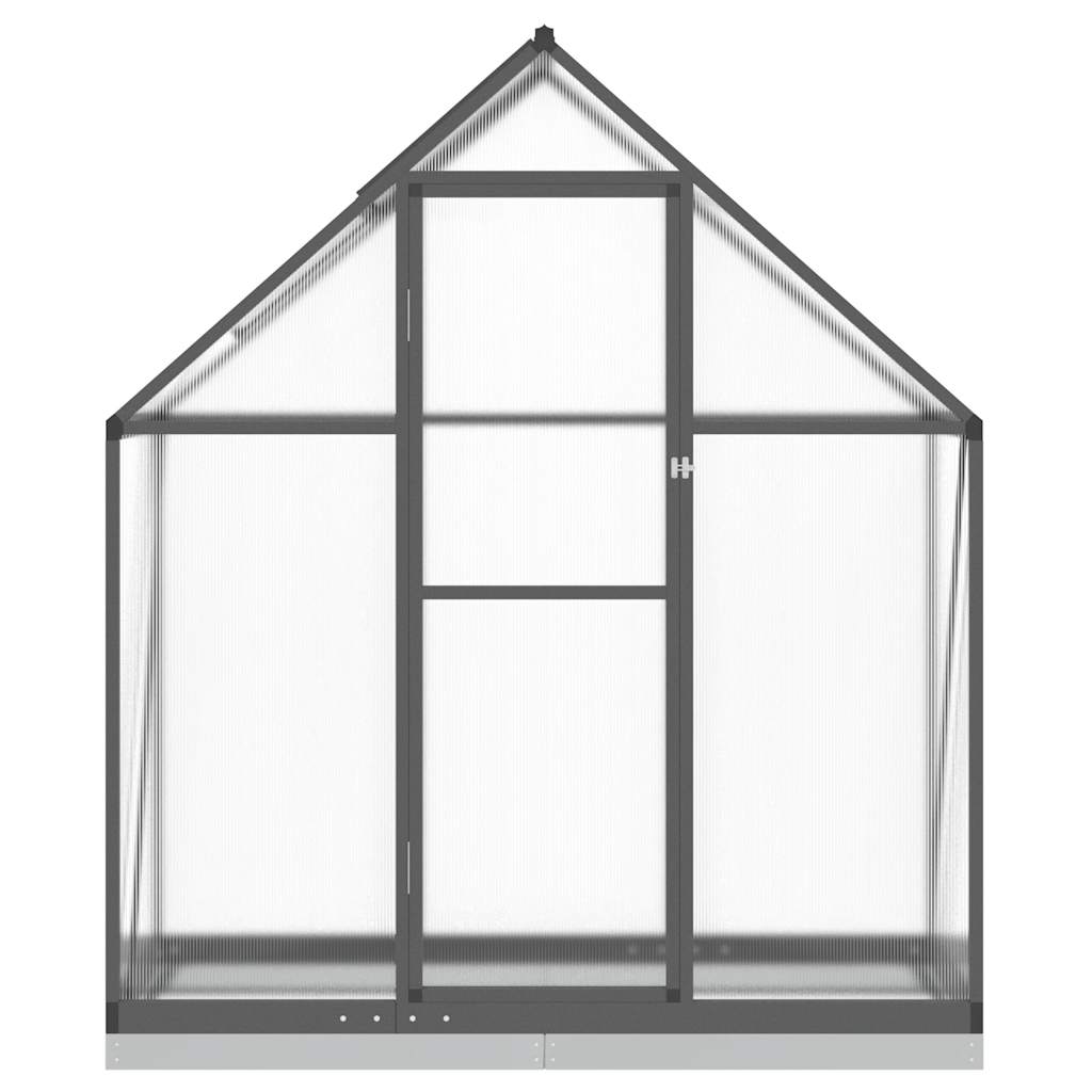 vidaXL Greenhouse with Base Frame Anthracite 169x58x202 cm Aluminium 3