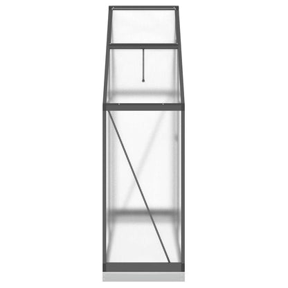 vidaXL Greenhouse with Base Frame Anthracite 169x58x202 cm Aluminium 4