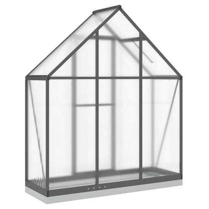vidaXL Greenhouse with Base Frame Anthracite 169x58x202 cm Aluminium 5