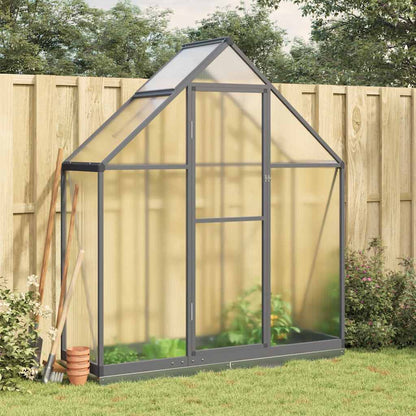 vidaXL Greenhouse with Base Frame Anthracite 169x58x202 cm Aluminium 1