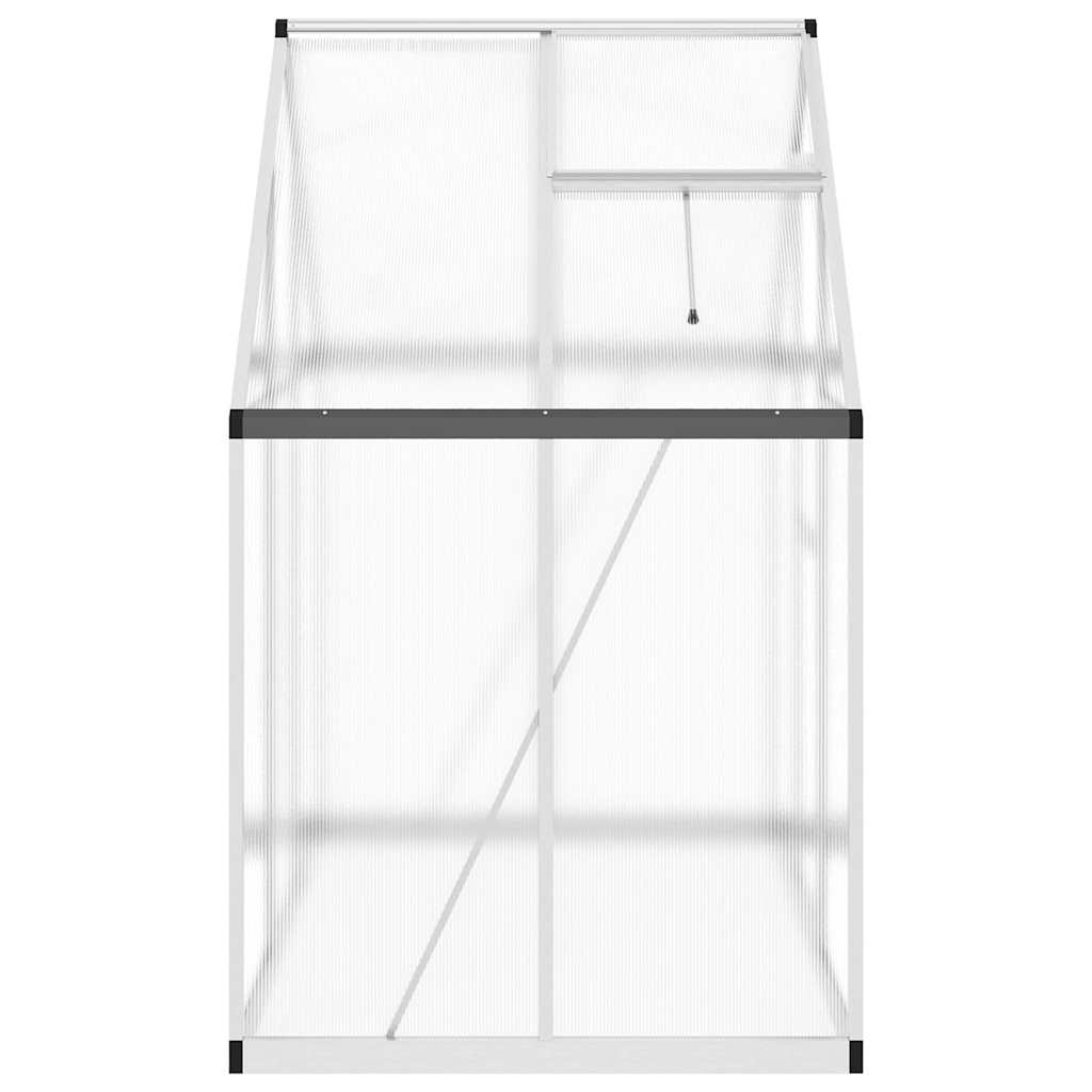 vidaXL Greenhouse with Base Frame Silver 169x114x195 cm Aluminium 5
