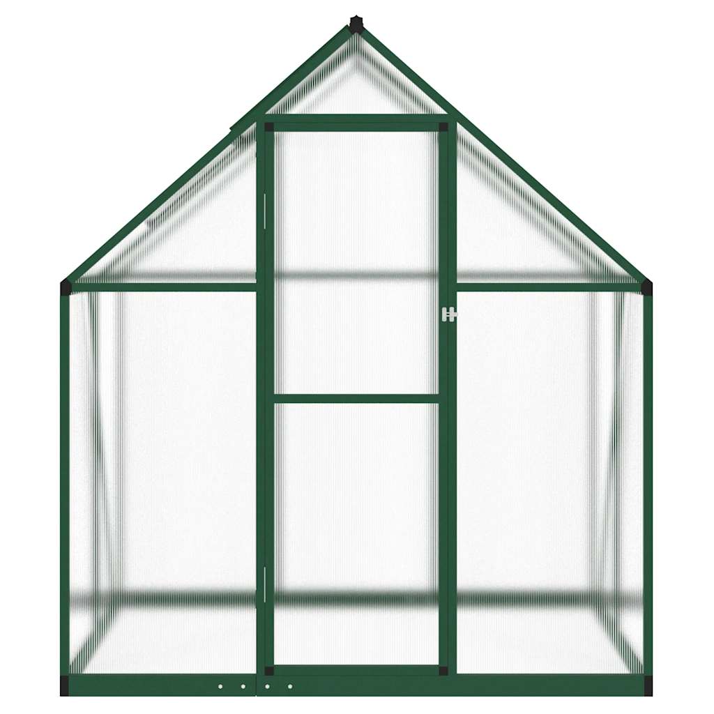 vidaXL Greenhouse with Base Frame Green 169x114x195 cm Aluminium 3
