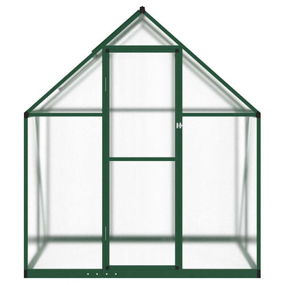 Greenhouse with Base Frame Aluminium Width 169 cm Green 195 cm 114 cm