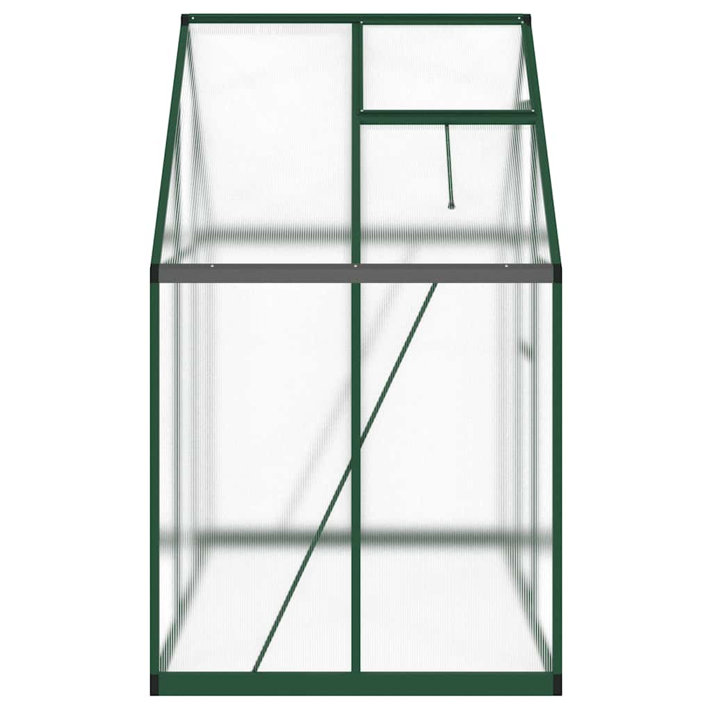 vidaXL Greenhouse with Base Frame Green 169x114x195 cm Aluminium 5