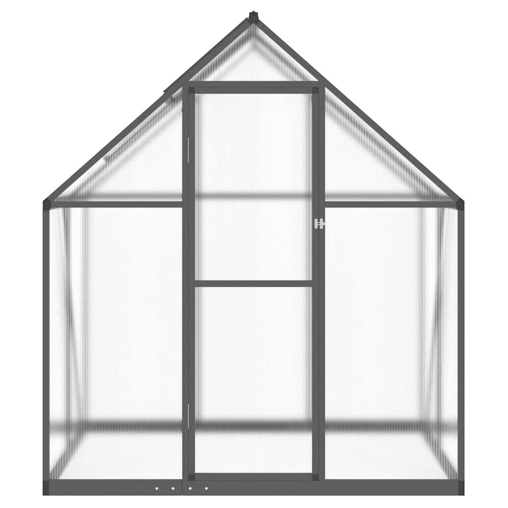 vidaXL Greenhouse with Base Frame Anthracite 169x114x195 cm Aluminium 3