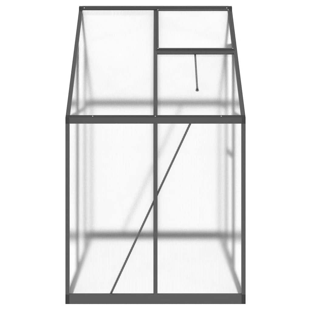 vidaXL Greenhouse with Base Frame Anthracite 169x114x195 cm Aluminium 4