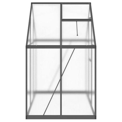 vidaXL Greenhouse with Base Frame Anthracite 169x114x195 cm Aluminium 4